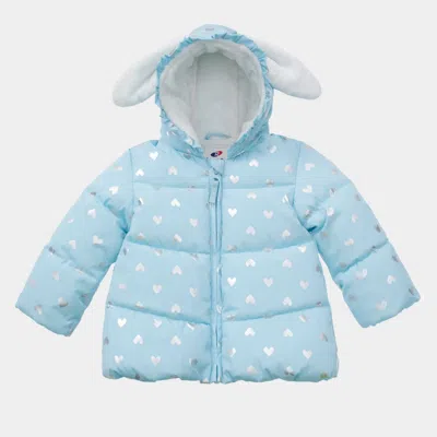 Rokka&rolla Kids' Infant Toddler Girls' Fleece Puffer Jacket-baby Warm Winter Coat In Blue