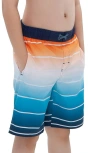 Rokka&rolla Kid's Swim Trunks With Mesh Lining And Upf 50+ Protection In Sunrise Coast