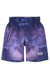Rokka&rolla Kids' 4-way Stretch Quick-dry Swim Trunks With Mesh Lining And Upf 50+ Protection In Astral Shark