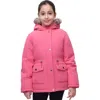 Rokka&rolla Kids' Cozy Fleece-lined Parka In Pink