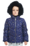 Rokka&rolla Kids' Heavyweight Puffer Jacket In Astral Aura Gold Star