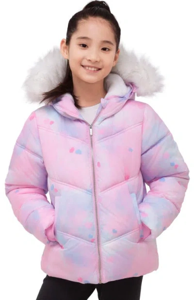 Rokka&rolla Kids' Heavyweight Puffer Jacket In Multi