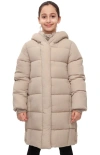 Rokka&rolla Kids' Knee Length Puffer Coat In Neutral