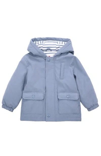 Rokka&rolla Baby Lightweight Jacket With Snap Storm Placket In Blue
