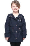 Rokka&rolla Kids' Lightweight Rain Jacket Trench Coat In Night Sky