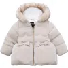 Rokka&rolla Babies'  Kids' Luxe Bow Puffer Coat In Neutral