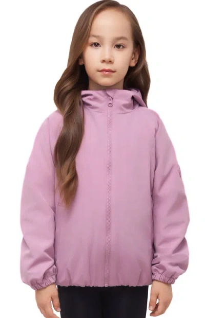 Rokka&rolla Kids' Mia Bubble Hem Fleece Lined Hooded Jacket In Pink