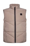 Rokka&rolla Kids' Quilted Puffer Vest In Stone