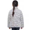 Rokka&rolla Kids' Reversible Fleece Puffer Jacket In Gray