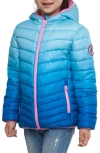 Rokka&rolla Kids' Reversible Lightweight Puffer Jacket In Cotton Candy