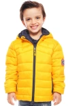 Rokka&rolla Kids' Reversible Lightweight Puffer Jacket In Spectra Yellow