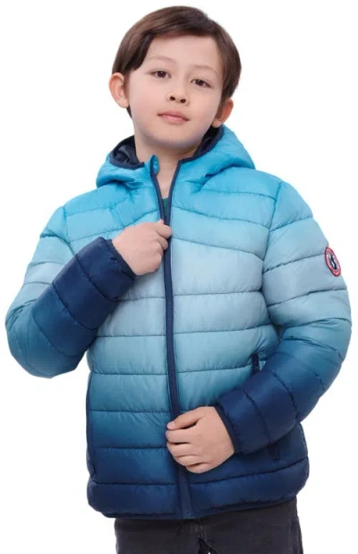 Rokka&rolla Kids' Reversible Puffer Jacket In Blue