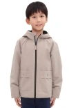 Rokka&rolla Kids' Ripstop Windbreaker Jacket In Stone