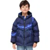Rokka&rolla Kids' Seamless Puffer Jacket In Blue