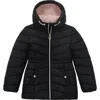 Rokka&rolla Kids' Shower Resistant Puffer Jacket In Black