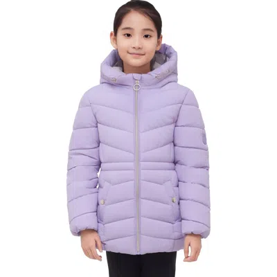 Rokka&rolla Kids' Shower Resistant Puffer Jacket In Purple