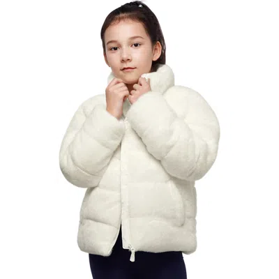 Rokka&rolla Kids' Snow Angel Puffer Jacket In Ivory