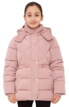 Rokka&rolla Kids' Timeless Quilted Coat In Neutral