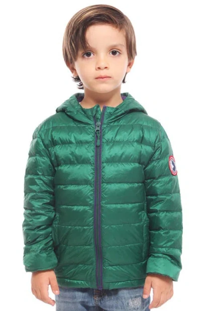 Rokka&rolla Kids' Ultra Light Packable Down Jacket In Verdant Green