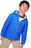 Rokka&rolla Kids' Ultra Light Quilt Packable Down Jacket In Blue