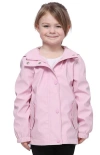 Rokka&rolla Kids' Waterproof Rain Coat Rubberized Jacket In Seashell Pink