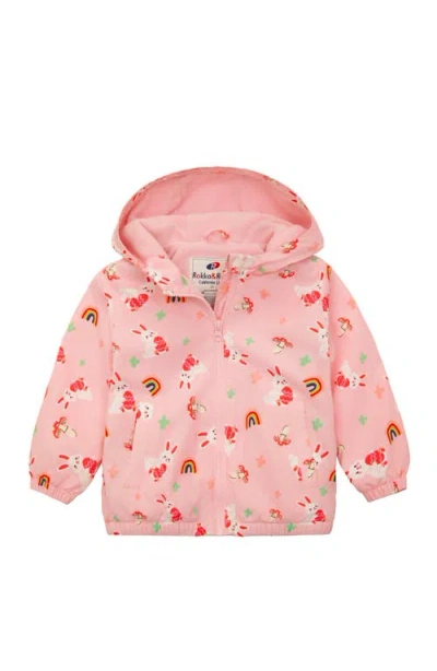 Rokka&rolla Babies'  Lightweight Fleece Lined Windbreaker In Neutral