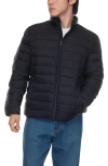 Rokka&rolla Lightweight Packable Puffer Jacket In Black