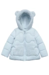 Rokka&rolla Babies'  Soft Fleece Lined Puffer Jacket In Blue