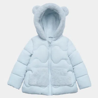Rokka&rolla Babies'  Soft Fleece Lined Puffer Jacket In Blue