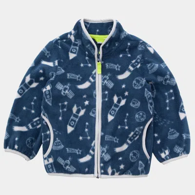 Rokka&rolla Kids' Toddler Boys' Fleece Spring Jacket Fall Windbreaker In Blue