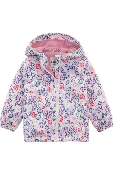 Rokka&rolla Babies'  Toddler Lightweight Fleece Lined Jacket In Ivory
