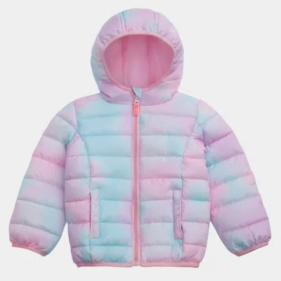Rokka&rolla Kids' Toddler Little Girls' Light Puffer Jacket Winter Coat In Multi