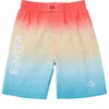 Rokka&rolla Babies'  Toddler Swim Trunks With Mesh Lining Upf 50+ In Peach Vibes