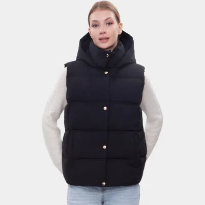 Rokka&rolla Women's Fashion Puffer Vest In Black