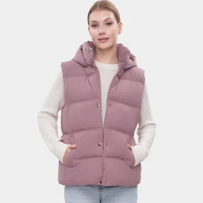 Rokka&rolla Women's Fashion Puffer Vest In Pink