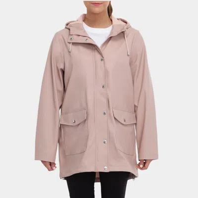 Rokka&rolla Women's Waterproof Rain Coats Hooded Jackets In Pink