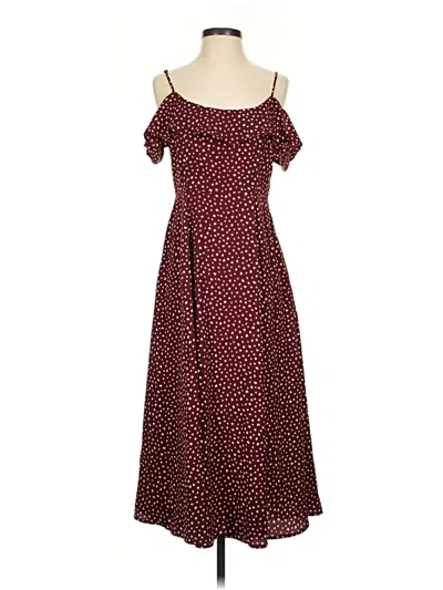 Pre-owned Rokoko Casual Dress In Burgundy