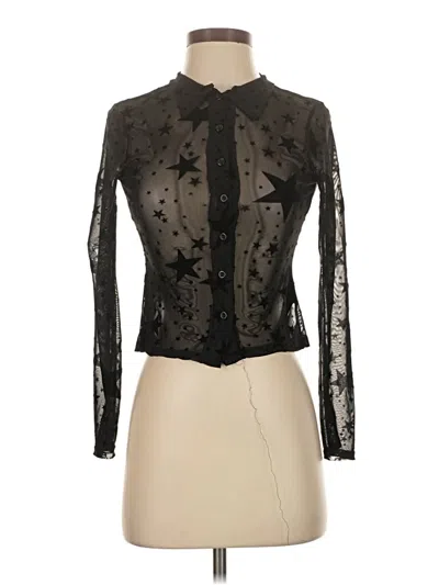 Pre-owned Rokoko Long Sleeve Blouse In Black