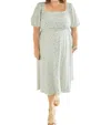 Rokoko Remi Midi Dress - Plus In Blue