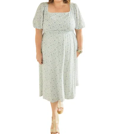 Rokoko Remi Midi Dress - Plus In Blue