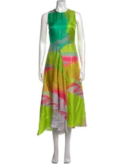 Pre-owned Roksanda 2023 Midi Length Dress In Green