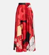 Roksanda Ameera Printed Satin Maxi Skirt In Multicoloured