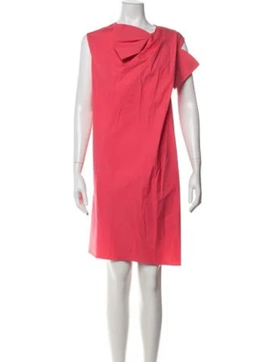 Pre-owned Roksanda Asymmetrical Knee-length Dress W/ Tags In Red