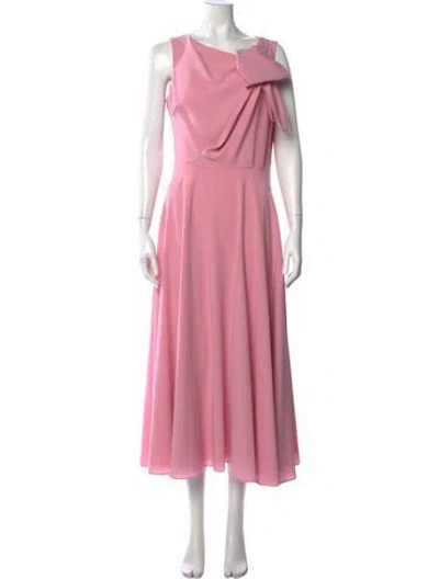 Pre-owned Roksanda Asymmetrical Midi Length Dress In Pink