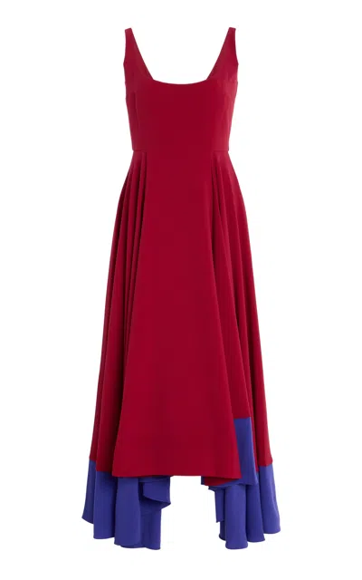 Roksanda Awn Crepe Dress In Red
