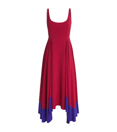Roksanda Awn Midi Dress In Red