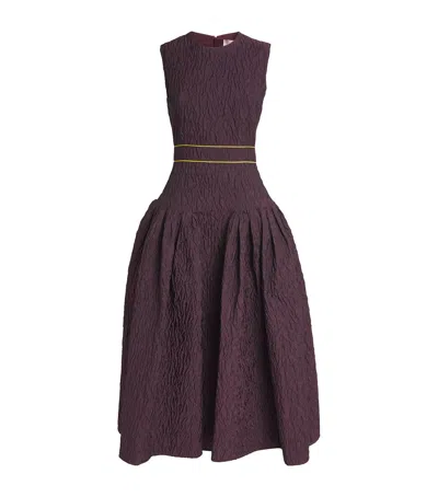 Roksanda Aya Midi Dress In Brown