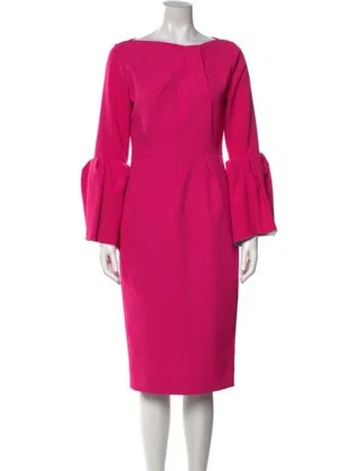 Pre-owned Roksanda Bateau Neckline Knee-length Dress In Pink