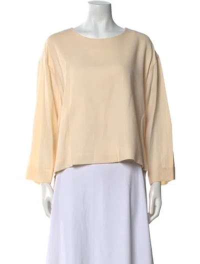 Pre-owned Roksanda Bateau Neckline Long Sleeve Sweatshirt In Neutral