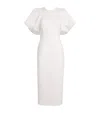 Roksanda Bow-tied Calita Midi Dress In Ivory